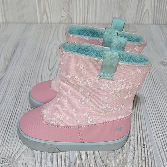 See Kai Run Ripley Weatherproof Pull On Boots Pink Kids Size Toddler 5 - Picture 4 of 14